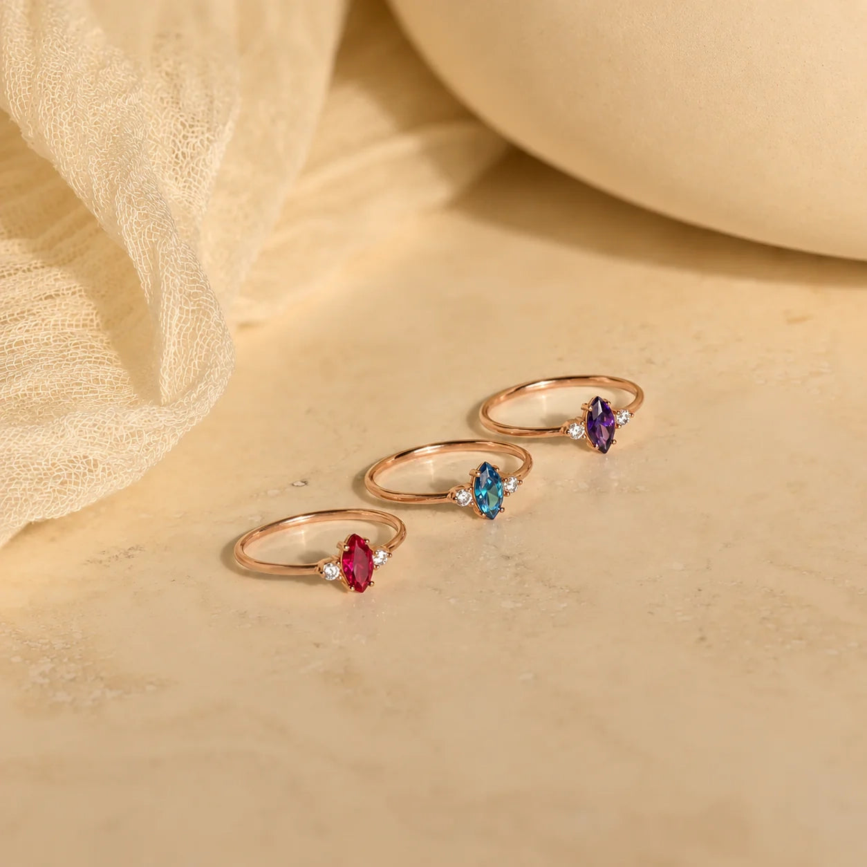 Elan Marquise Birthstone Ring