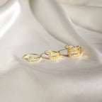 London Duo Name Ring Silver 18K Gold Plated