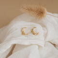 Eclipse Moon Studs