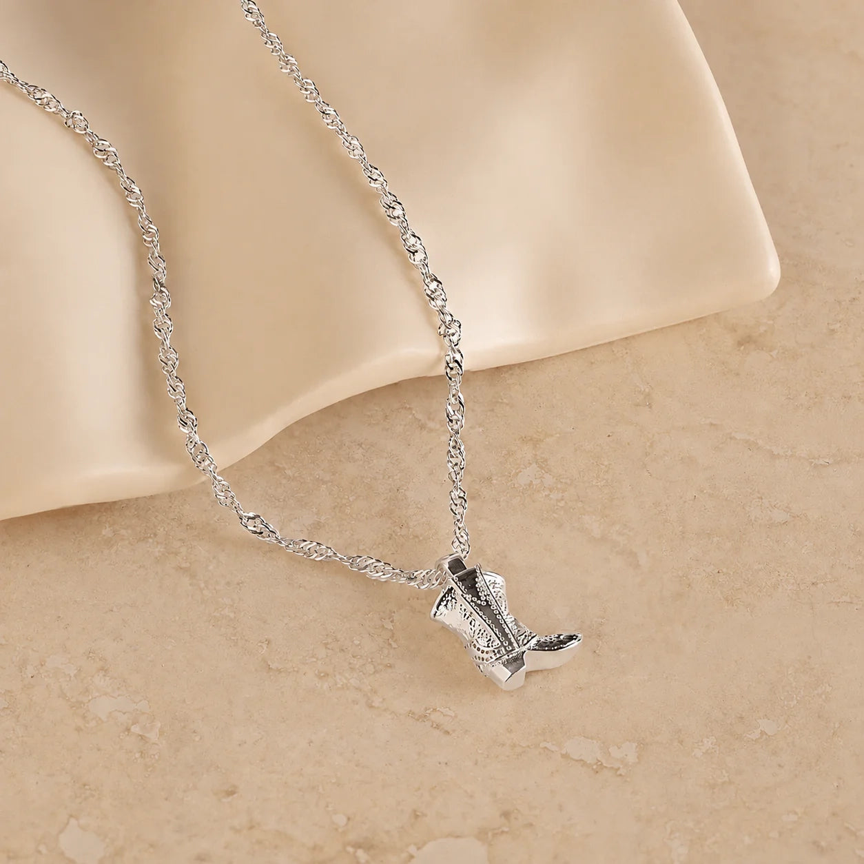 Cowboy Boot Necklace