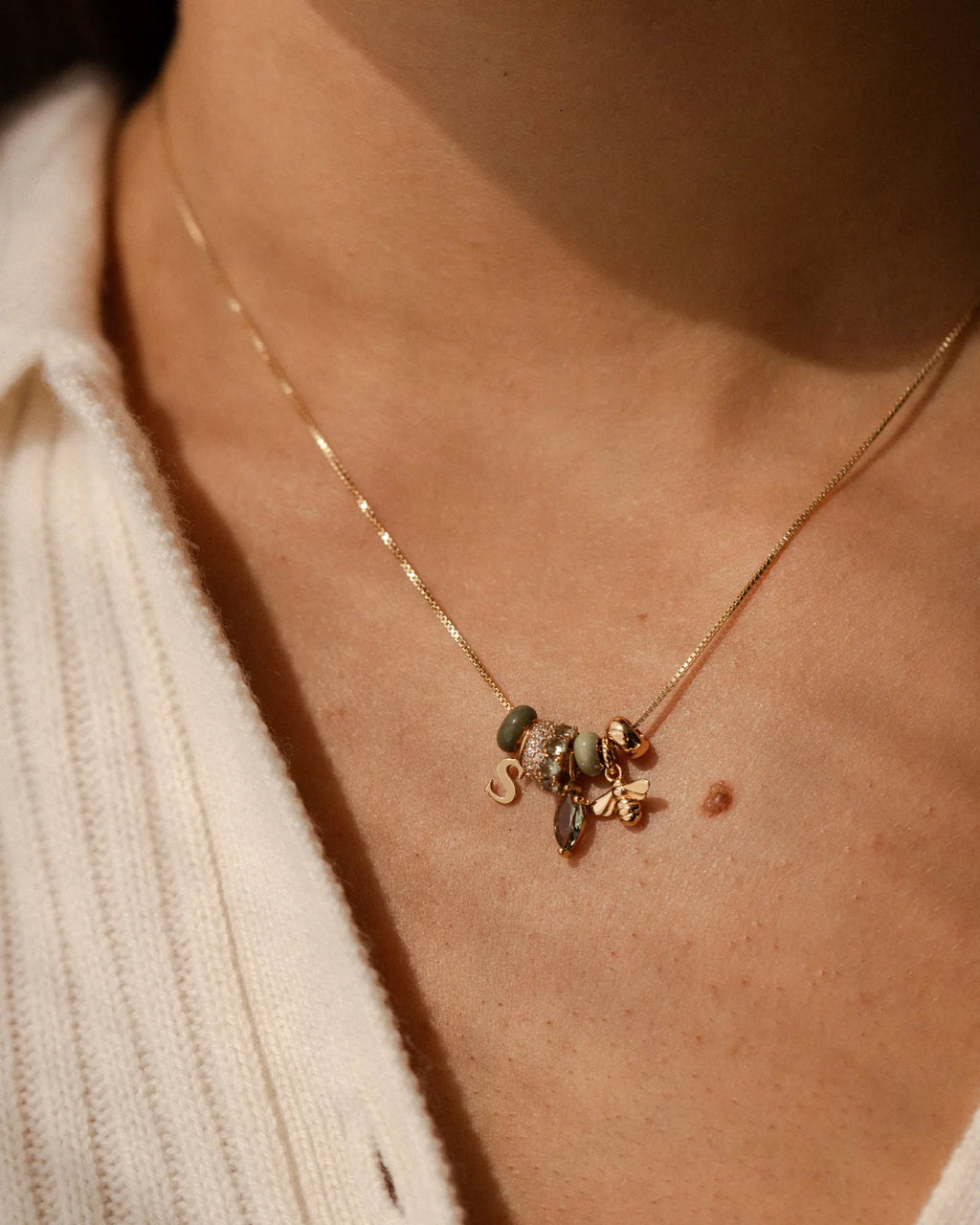 Serif Initial Pendant