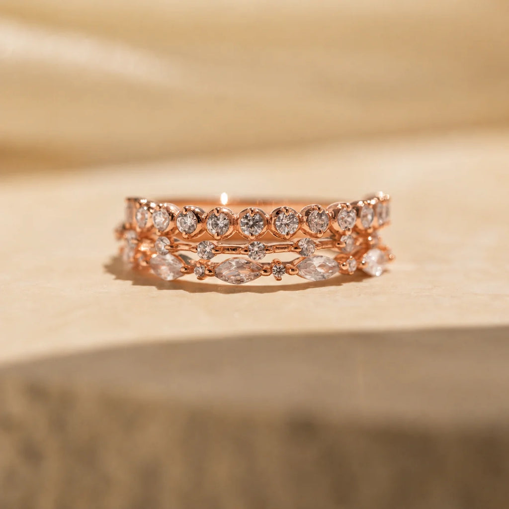 Diamond Stacking Ring Set