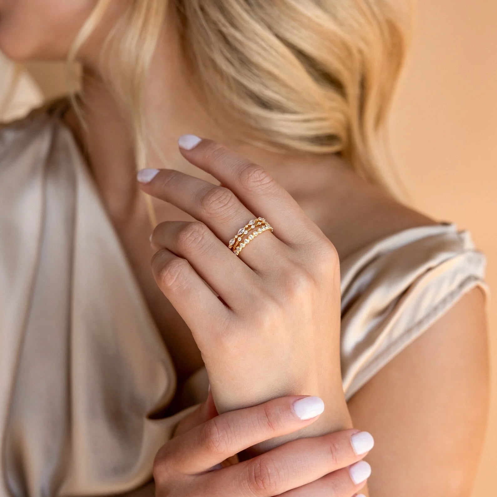 Diamond Stacking Ring Set
