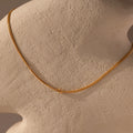 Love Knot Chain Necklace Silver 18K Gold Plated