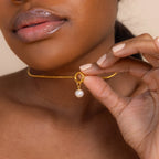 Classic Pearl Charm Silver 18K Gold Plated