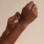Tiny Multiple Name Bracelet Silver 18K Gold Plated
