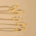 Mystery Ring Silver 18K Gold Plated