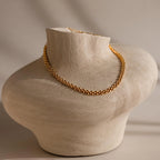 Strap Necklace Silver 18K Gold Plated