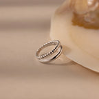 Chelsea Duo Ring Silver 18K Gold Plated