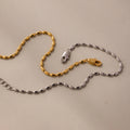 Oval Beaded Bracelet Silver 18K Gold Plated