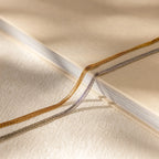 Multi Strand Chain Necklace Silver 18K Gold Plated