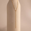 Sparkling Diamond Lariat Necklace Silver 18K Gold Plated