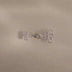 Triple Layering  Spring Rings Clasp Silver 18K Gold Plated