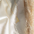 Nella Letter Necklace Silver 18K Gold Plated