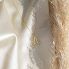 Nella Letter Necklace Silver 18K Gold Plated