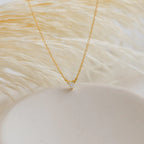 Madeline Opal Heart Necklace Silver 18K Gold Plated