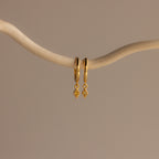 Ericka Birthstone Huggies Silver 18K Gold Plated