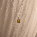 North Star Topaz Necklace Silver 18K Gold Plated