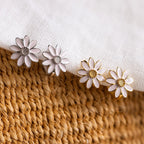Daisy Huggies Silver 18K Gold Plated