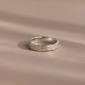 Organic Fingerprint Band Silver 18K Gold Plated