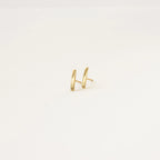 Dainty Bar Studs Silver 18K Gold Plated