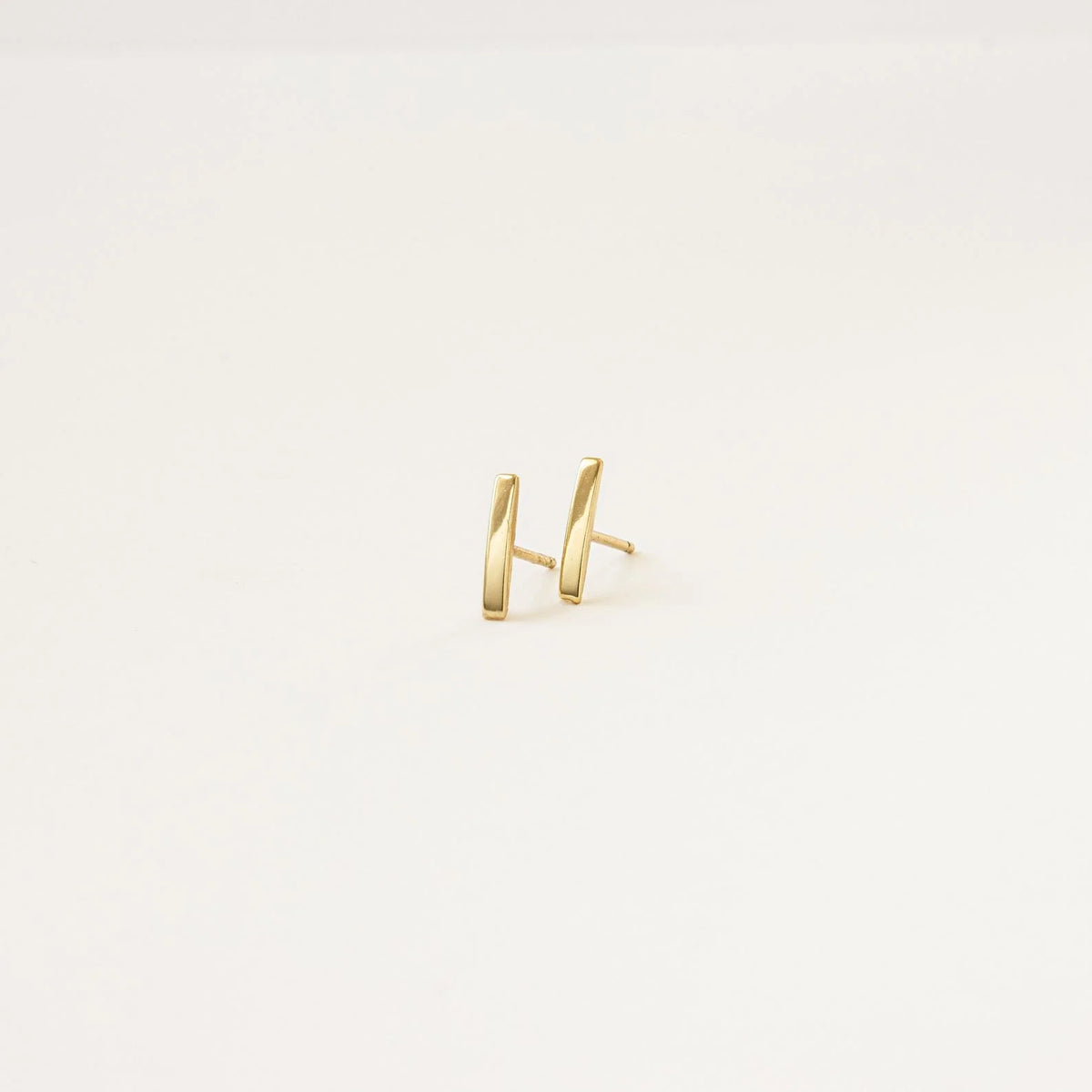Dainty Bar Studs Silver 18K Gold Plated