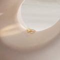 Diamond Pave Mini Huggies Silver 18K Gold Plated