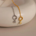 Puff Heart Charm Silver 18K Gold Plated