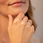 Everly Thin Duo Band Silver 18K Gold Plated