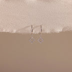 Twilight Star Drop Earrings Silver 18K Gold Plated
