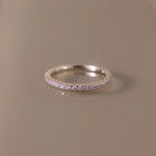 Endless Eternity Alexandrite Ring Silver 18K Gold Plated