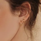 Editor Huggies Silver 18K Gold Plated