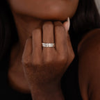 Ann Thin Message Ring Silver 18K Gold Plated