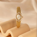 Diamonds Heart Timepiece Silver 18K Gold Plated
