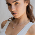 Freshwater Pearl Necklace Silver 18K Gold Plated
