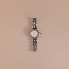 Heart Link Timepiece Silver 18K Gold Plated