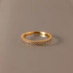 Endless Eternity Aquamarine Ring Silver 18K Gold Plated