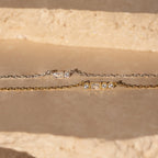 Morse Code Necklace Silver 18K Gold Plated