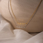 Mrs. Necklace Silver 18K Gold Plated