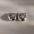 Bold Teardrop Earring Silver 18K Gold Plated