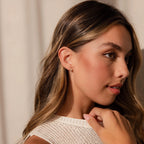 Pearl Flower Studs Silver 18K Gold Plated