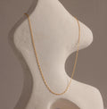 Dainty Paperclip Necklace Silver 18K Gold Plated
