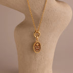 Love Poem Pendant Necklace Silver 18K Gold Plated