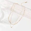 Beaded Choker Sphere Charm Necklace Silver 18K Gold Plated