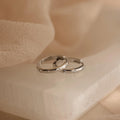 Classic Diamond Sprinkle Huggies Silver 18K Gold Plated
