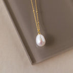 Ariel Pearl Necklace Silver 18K Gold Plated