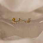 Marquise Diamond Climbers Silver 18K Gold Plated