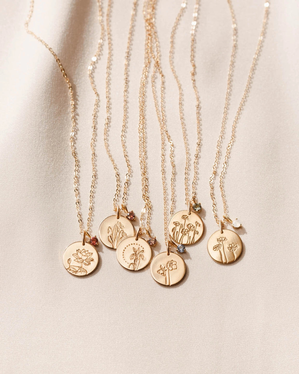 Flora Birthstone Necklace