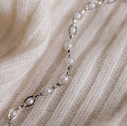 Eternity Pearl Bracelet Silver 18K Gold Plated