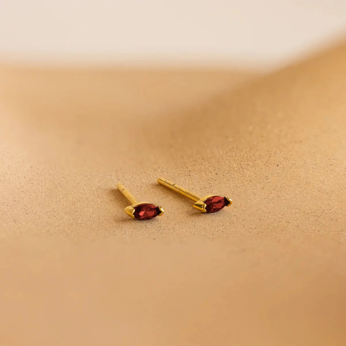 Marquise Glow Birthstone Studs